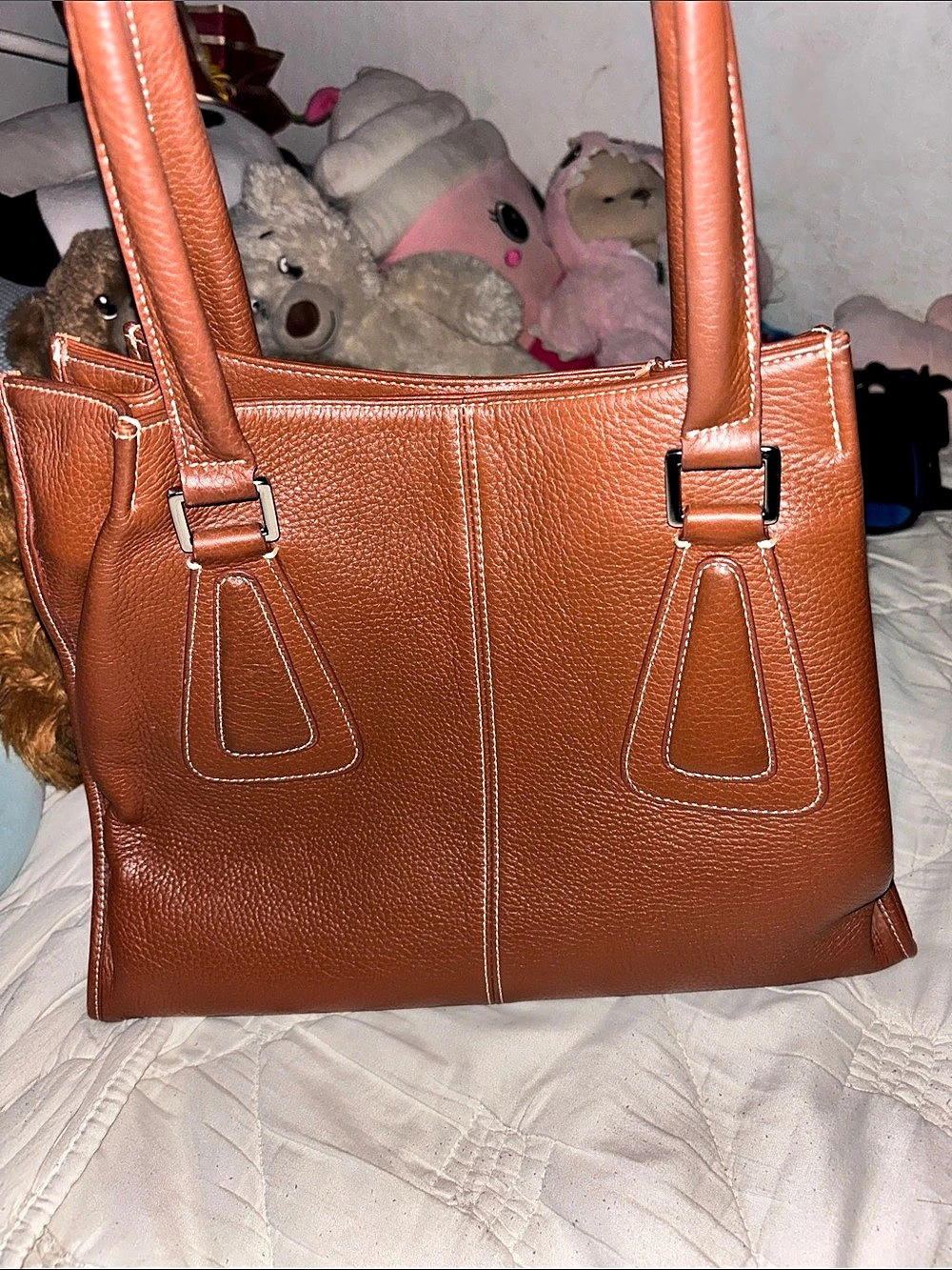 Brown Leather Tote Bag